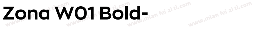 Zona W01 Bold字体转换